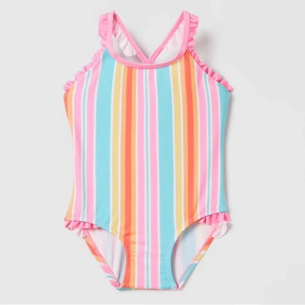 Fruit Stripe Zara Swimsuit Size 4-5 Years
